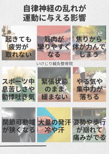 自律神経が運動に与える影響